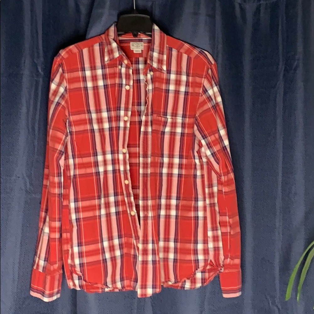 Sexy Fall plaid button up